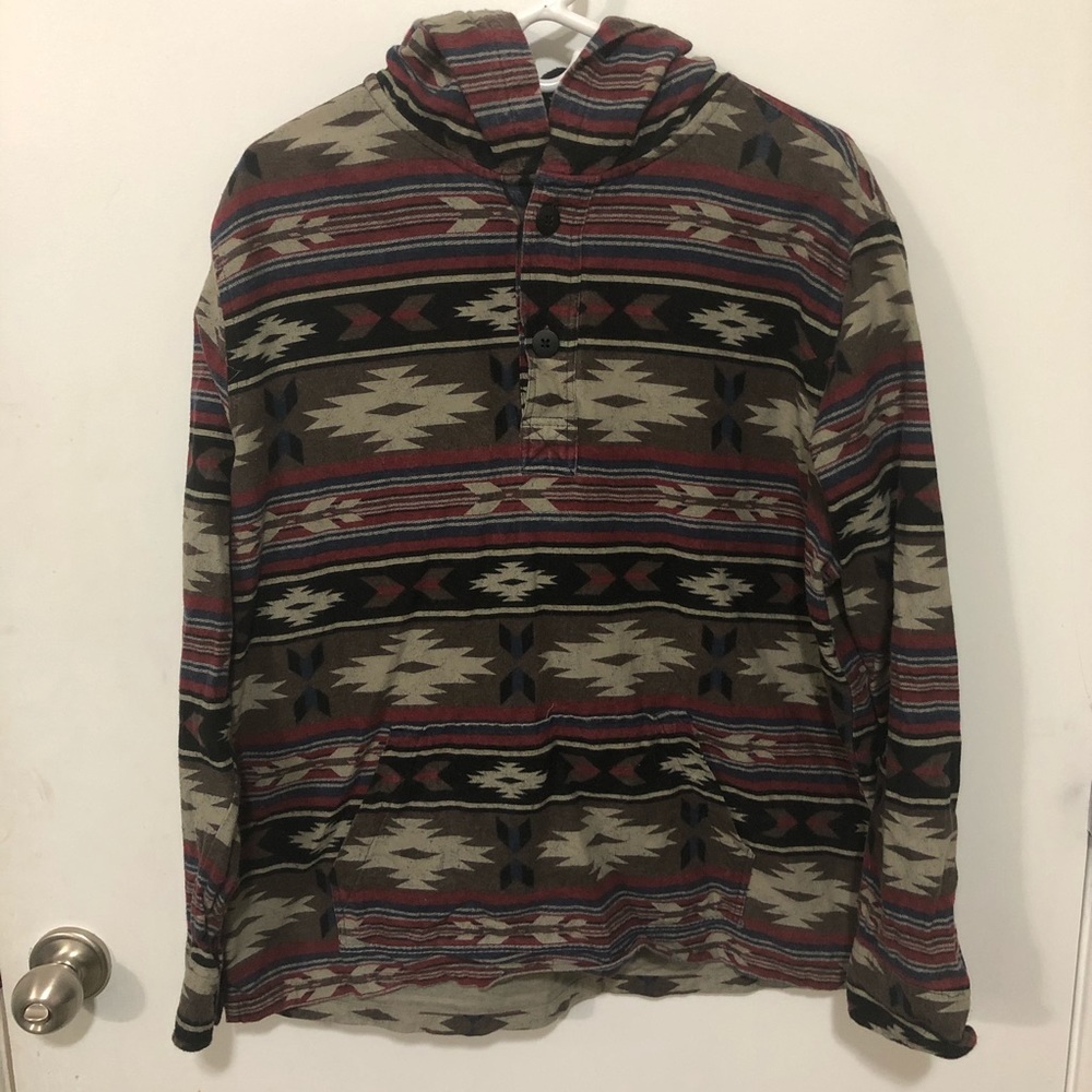 Natural Blue By Visitor Hoodie Size Large